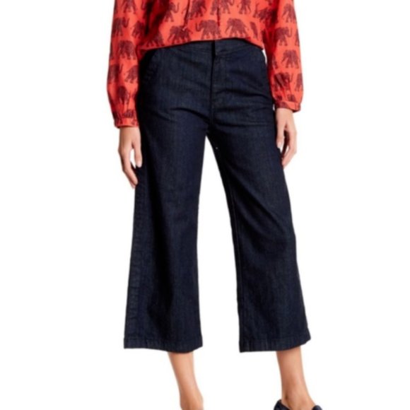 NWT! J.Crew Rayner Wide Leg Denim Trouser Sz 26 - Picture 3 of 6